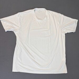 Greyson Mens Size XL Short Sleeve White Shirt Golf‎ Sport Nylon Wolf Logo Light